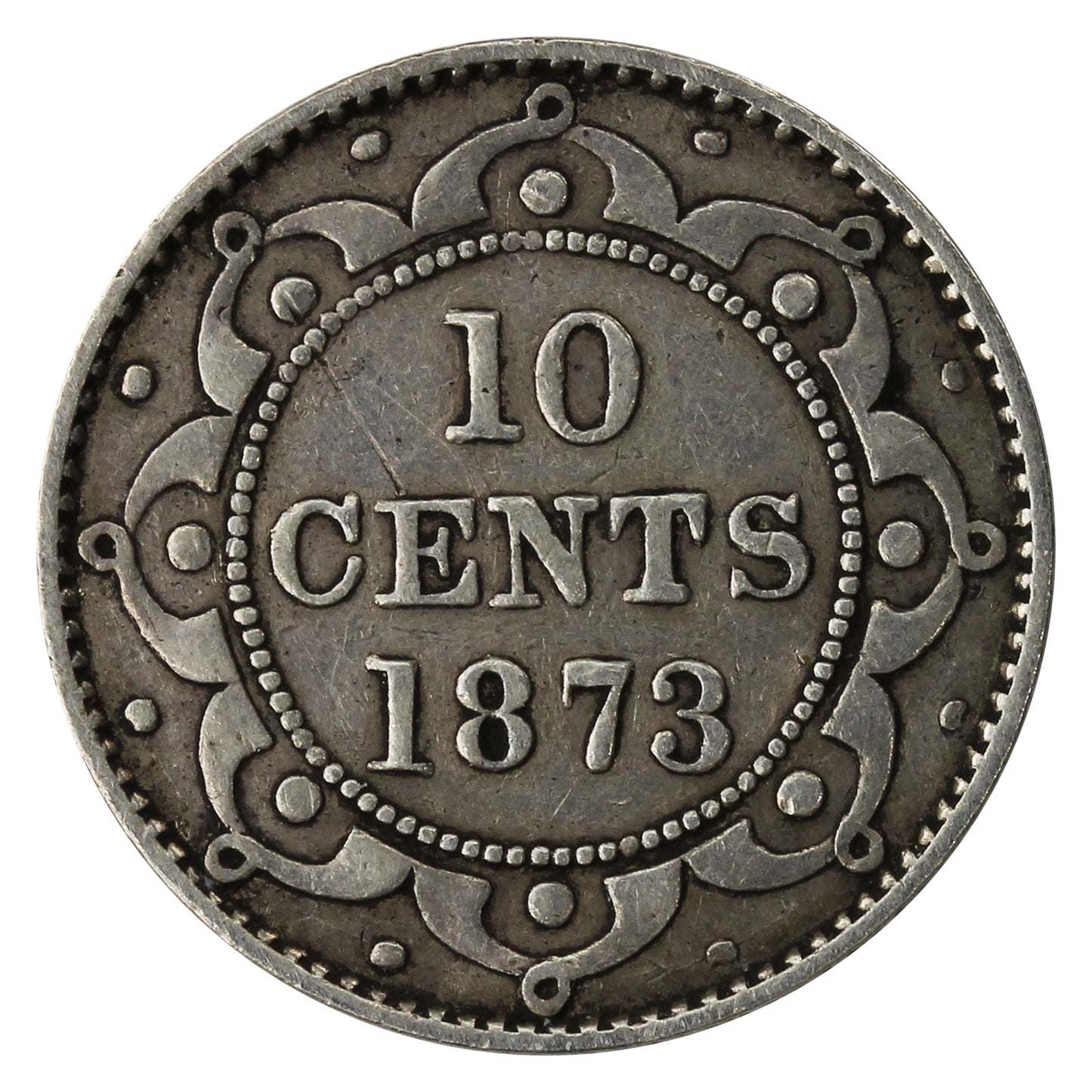 1873 Newfoundland 10-cents F-VF (F-15) $
