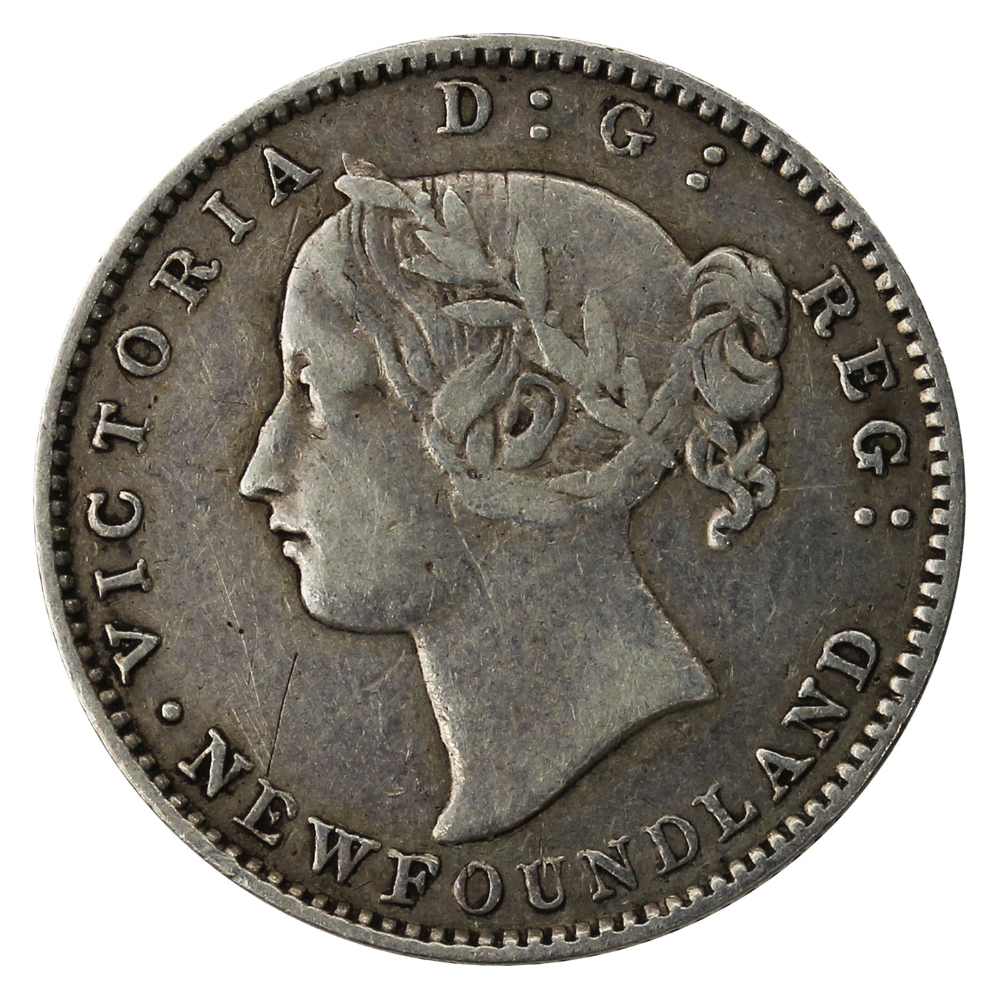 1873 Newfoundland 10-cents F-VF (F-15) $