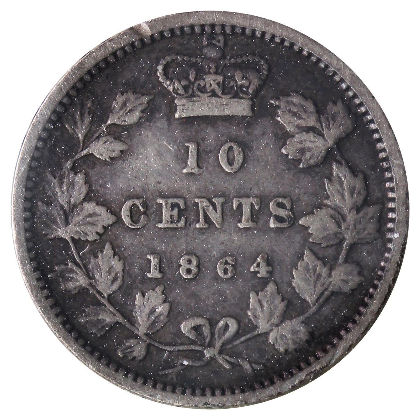 1864 New Brunswick 10-cents ICCS Certified F15