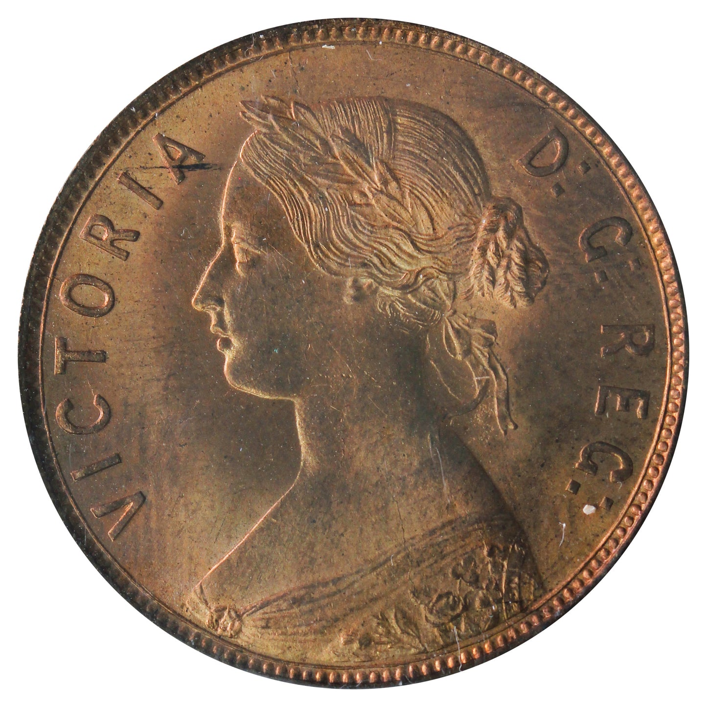 1872H Newfoundland 1-cent ICCS Certified MS-66 (XHT 347) *Scarce*