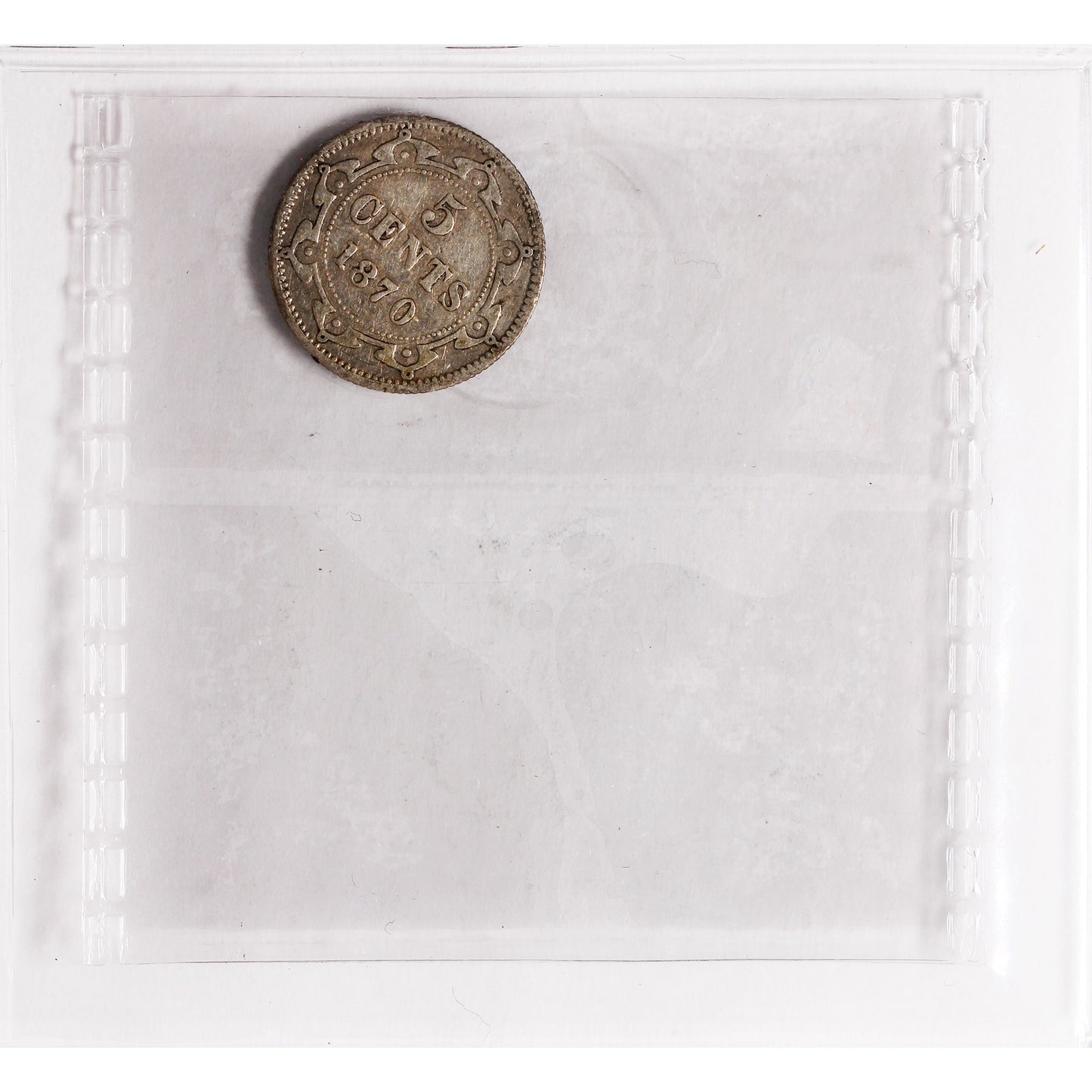 1870 Obv. 1 Newfoundland 5-cents ICCS Certified VG10