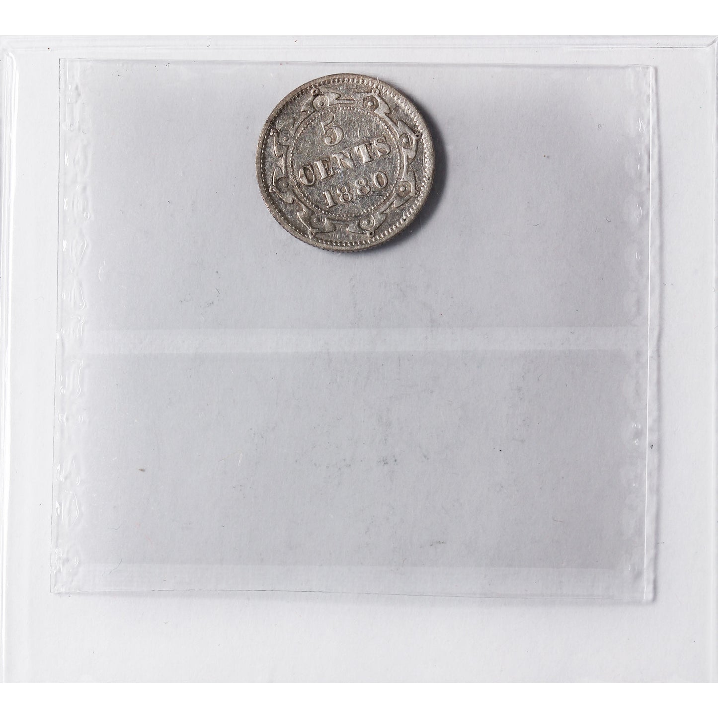 1880 Newfoundland 5-cents ICCS Certified F15