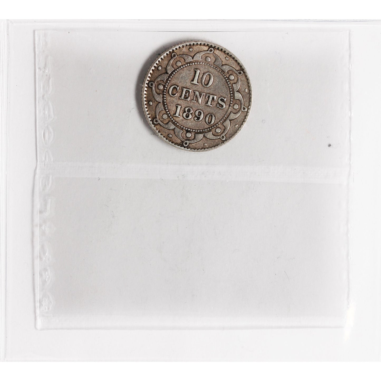 1890 Newfoundland 10-cents ICCS Certified VF-30
