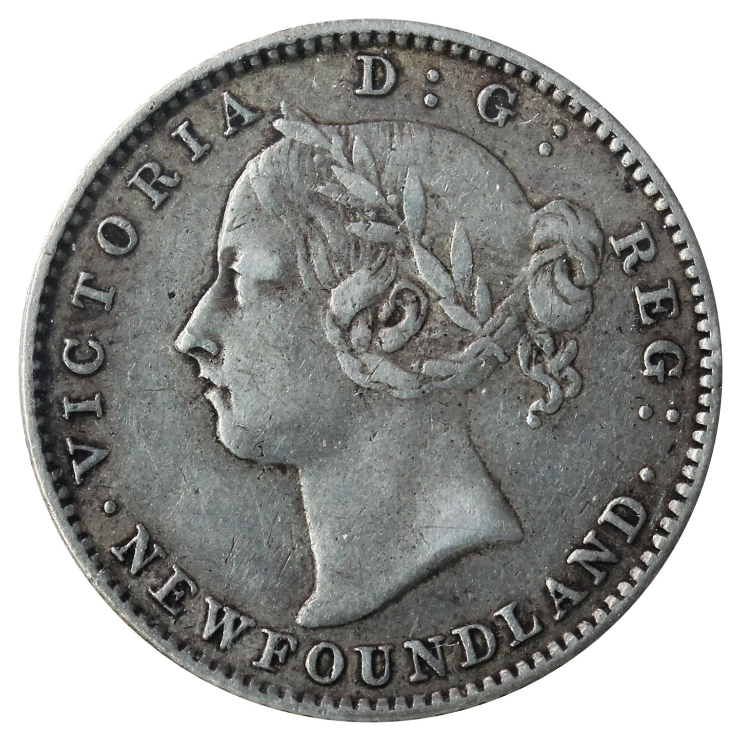 1890 Newfoundland 10-cents ICCS Certified VF-30