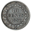1890 Newfoundland 10-cents ICCS Certified VF-30