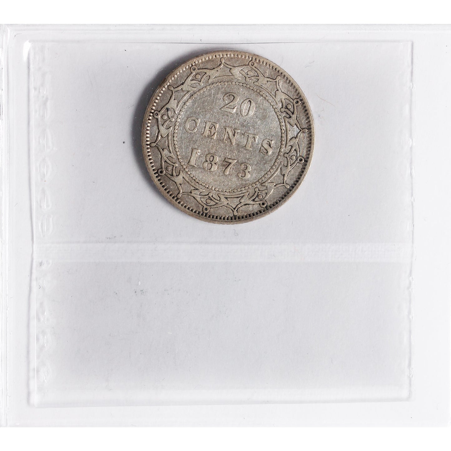 1873 Newfoundland 20-cents ICCS Certified VF-20