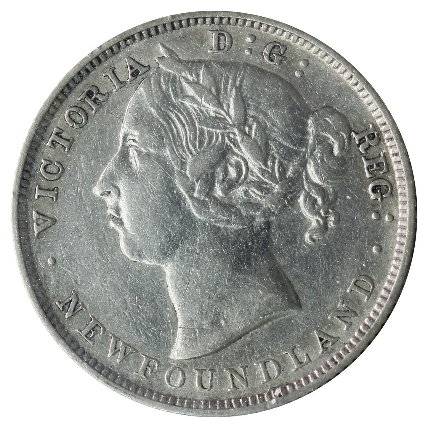 1888 Newfoundland 20-cents ICCS Certified VF-30