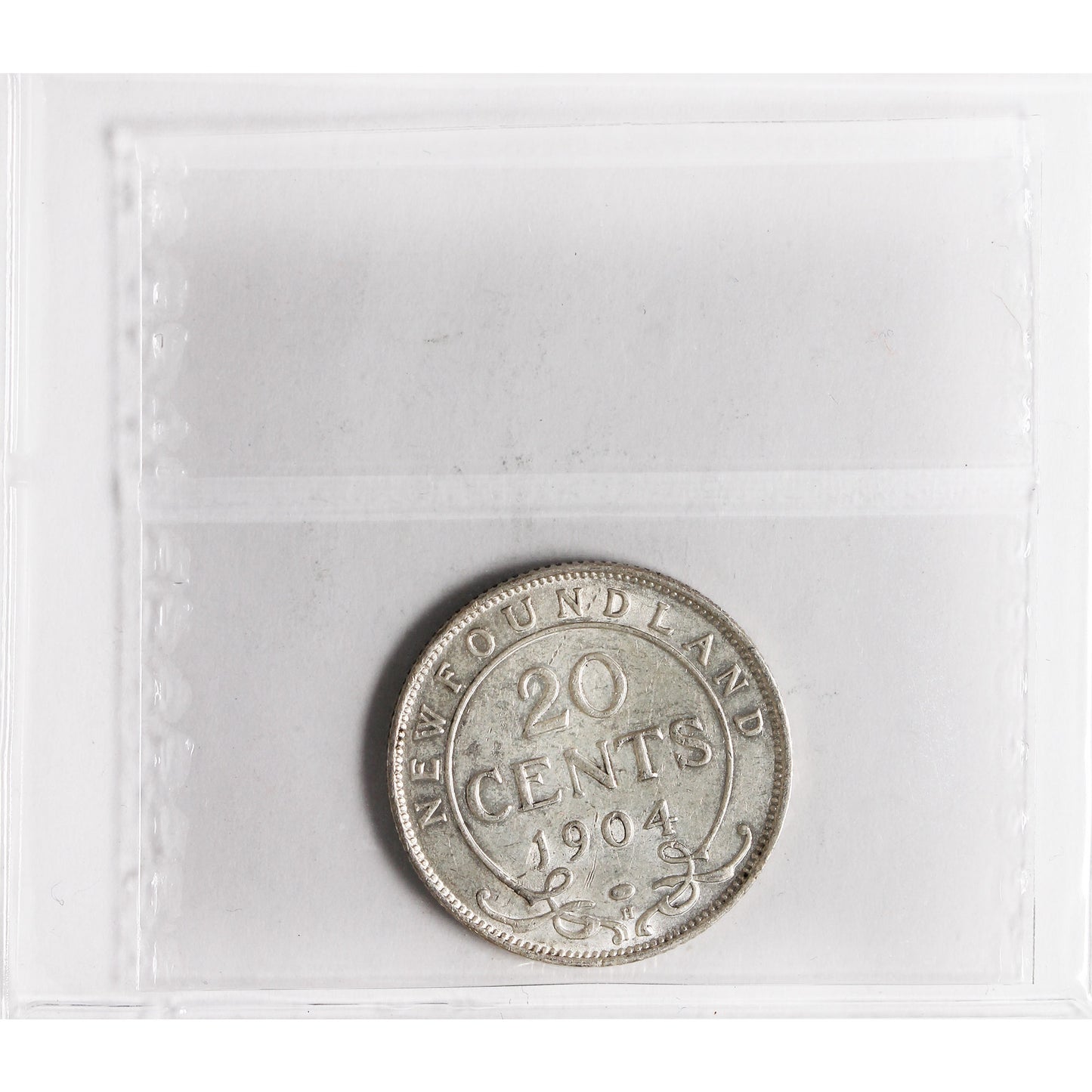 1904H Newfoundland 20-cents ICCS Certified EF-40
