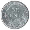 1909 Newfoundland 50-cents ICCS Certified AU50