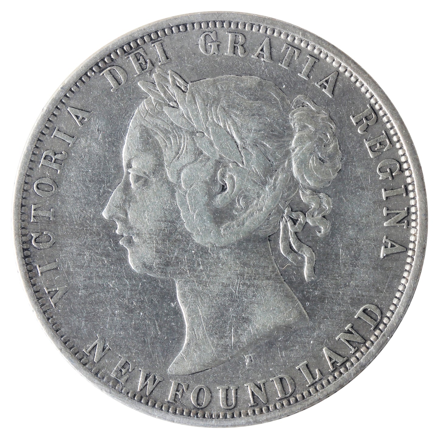 1872H Newfoundland 50-cents ICCS Certified VF20