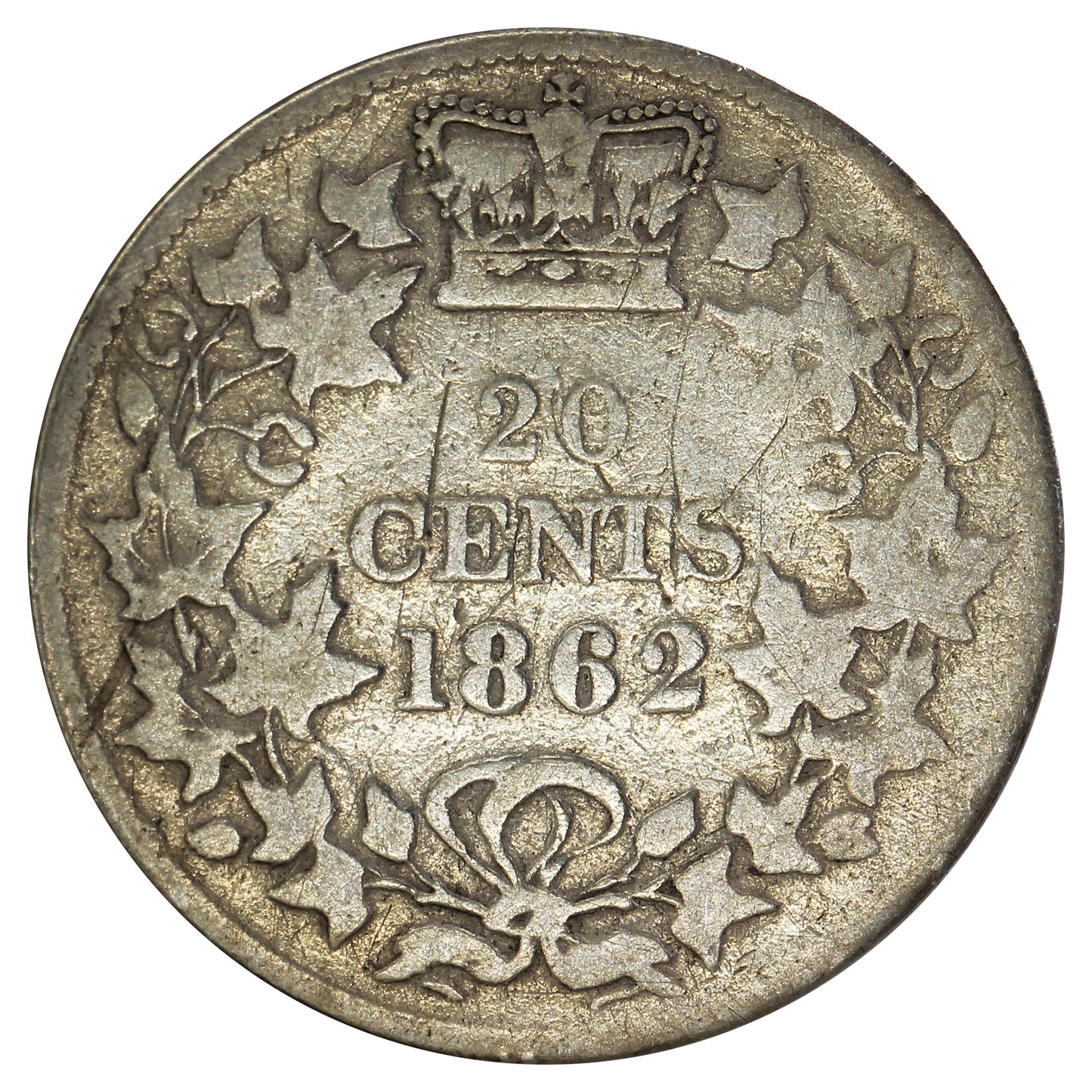 1862 New Brunswick 20-cents G-VG (G6)