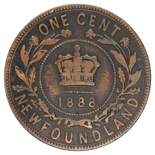 1888 Newfoundland 1-cent VG-F (VG10)