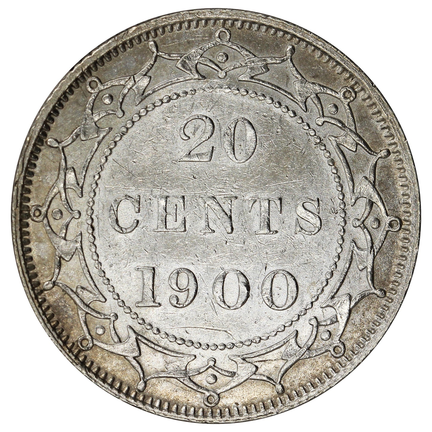 1900 Newfoundland 20-cents EF-AU (EF45) $