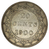 1900 Newfoundland 20-cents Extra Fine (EF40) $