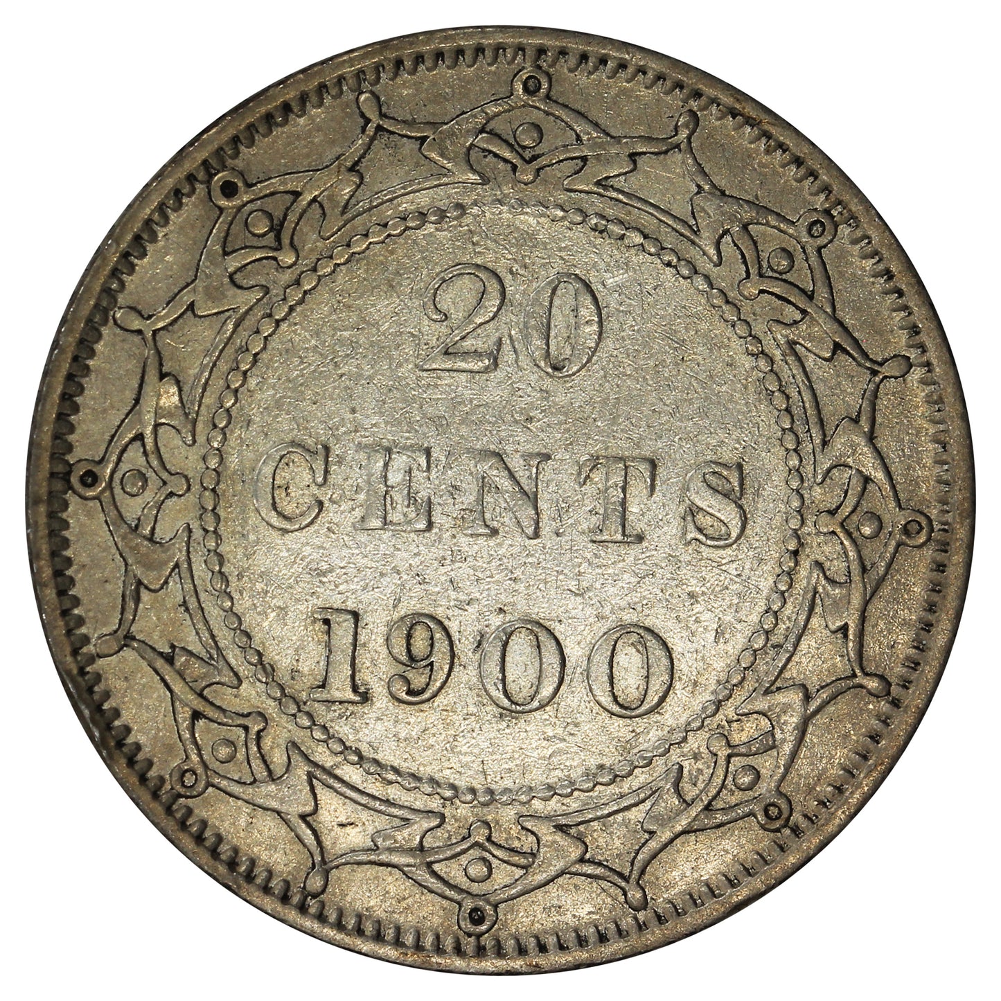 1900 Newfoundland 20-cents Extra Fine (EF40) $