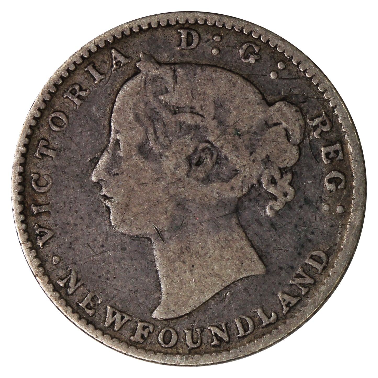 1885 Newfoundland 10-cents Very Good (VG8) $