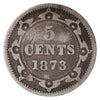 1873 Obv. 1 Newfoundland 5-cents ICCS Certified G4