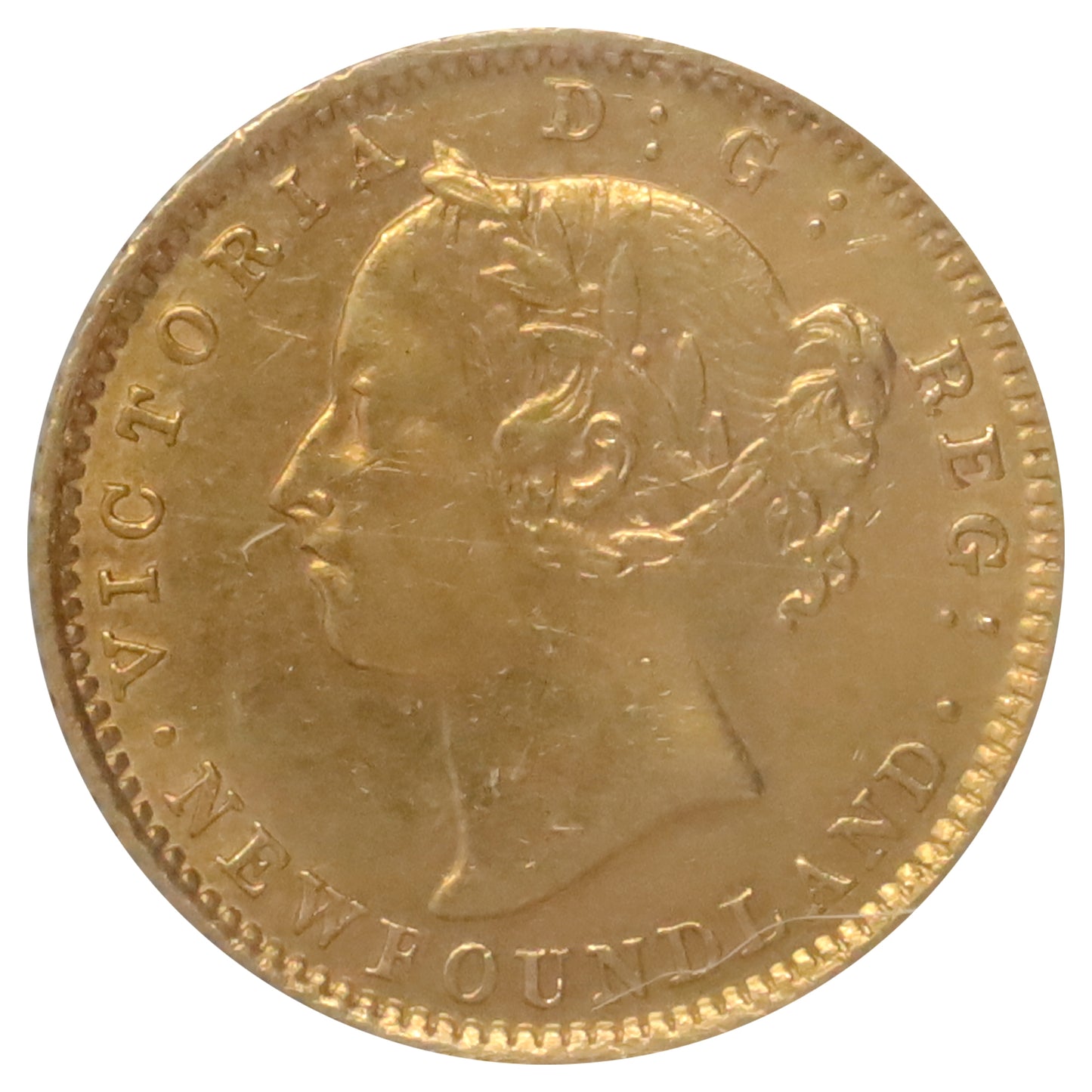 1882H Newfoundland $2 Gold ICCS Certified EF45