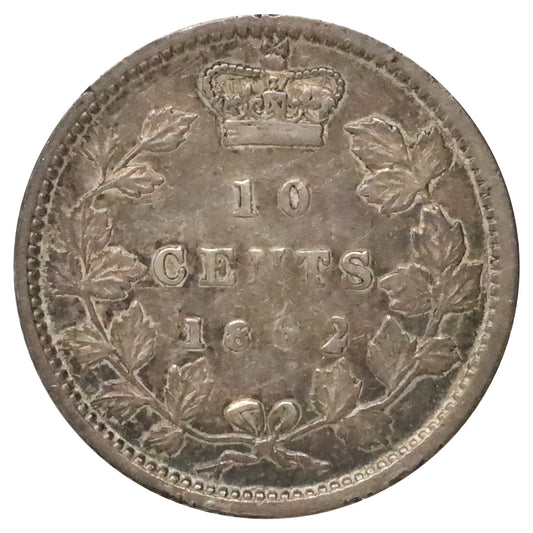 1862 DP 2 New Brunswick 10-cents VF-EF (VF30) $