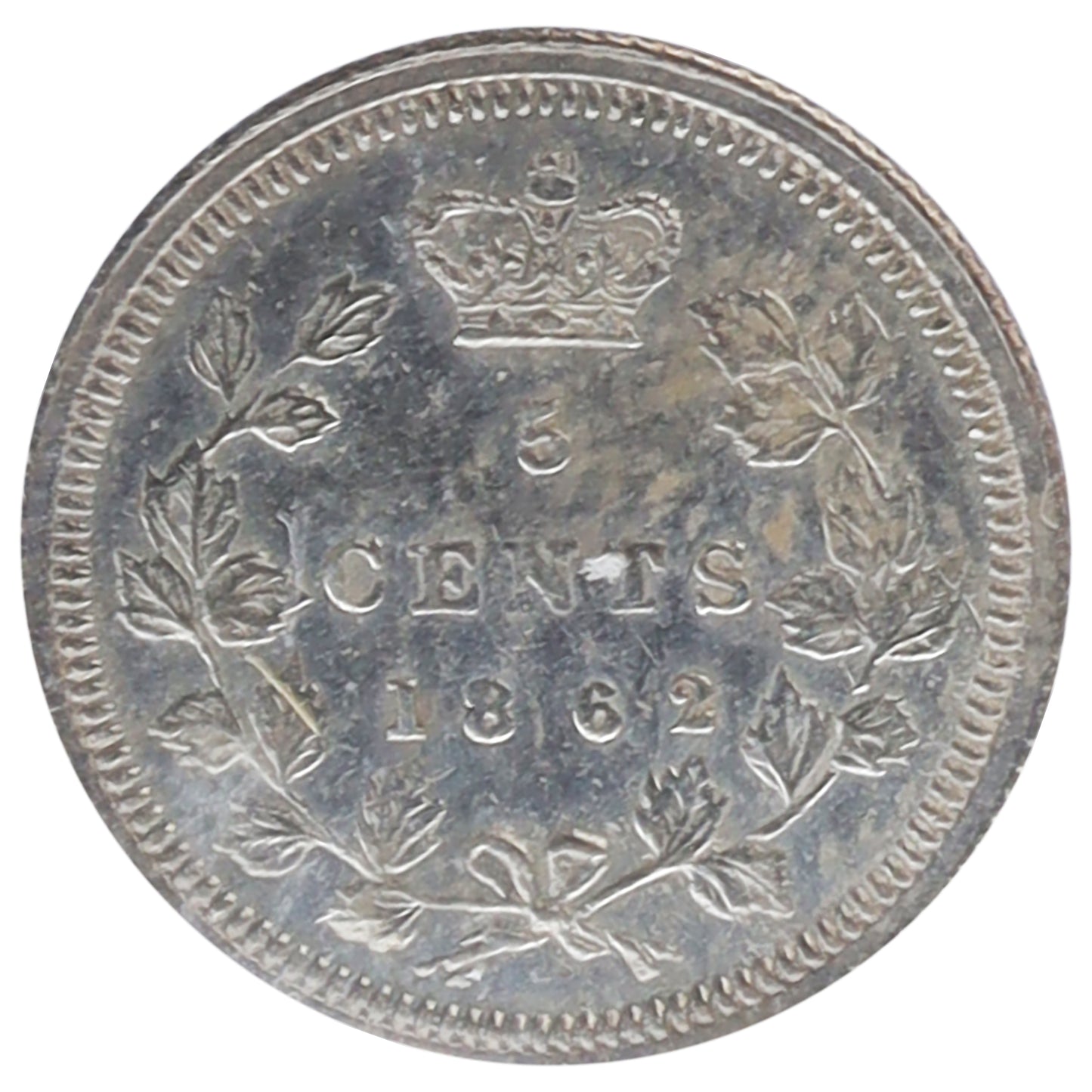 1862 New Brunswick 5-cents ICCS Certified EF40