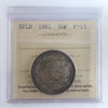 1881 Newfoundland 50-cents ICCS Certified F15