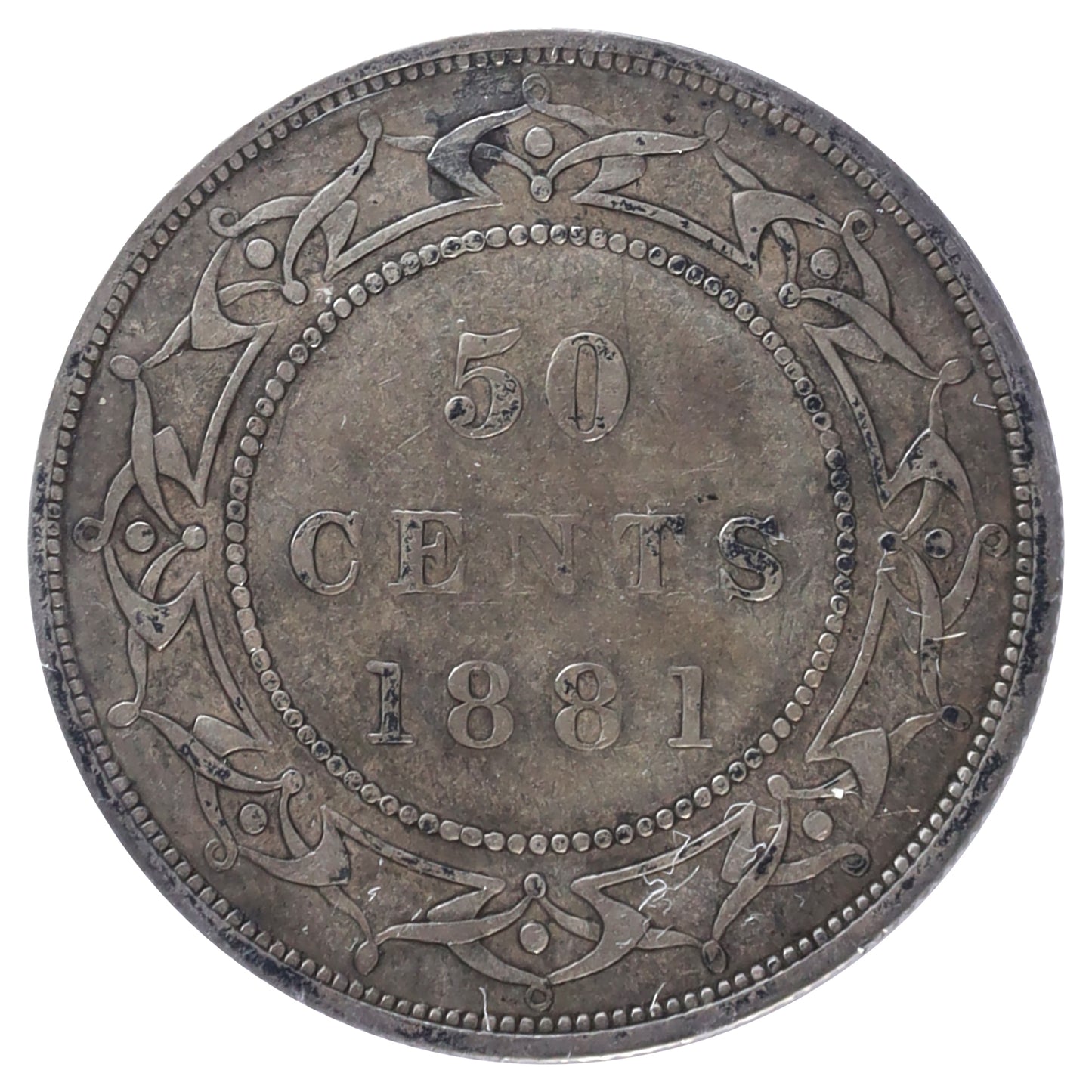 1881 Newfoundland 50-cents ICCS Certified F15