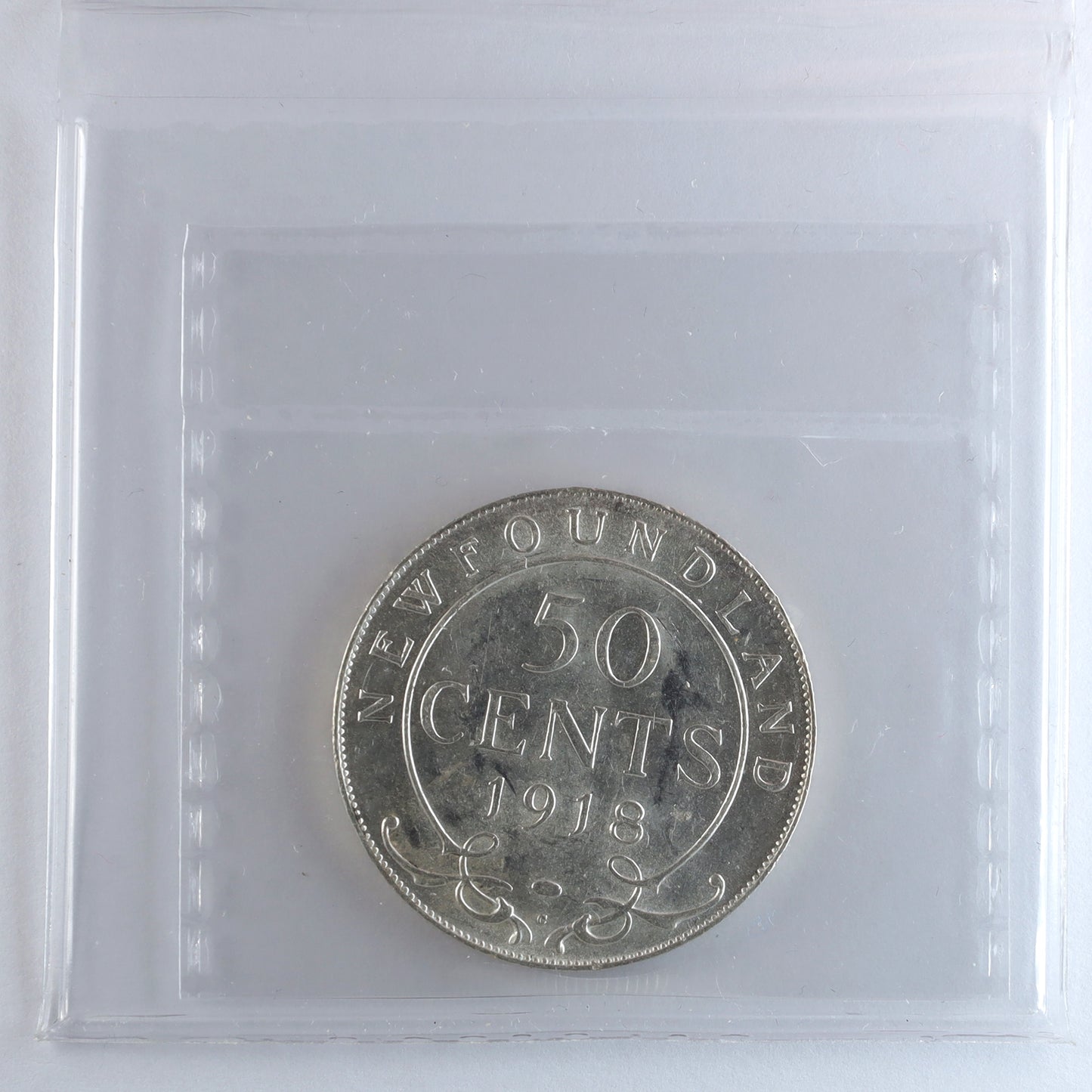 1918C Newfoundland 50-cents ICCS Certified MS60