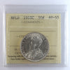 1918C Newfoundland 50-cents ICCS Certified AU55