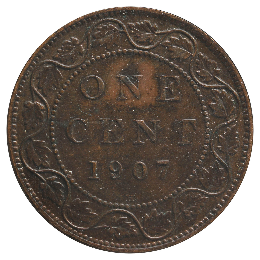 1907H Canada 1-Cent EF-AU (EF-45) Impaired