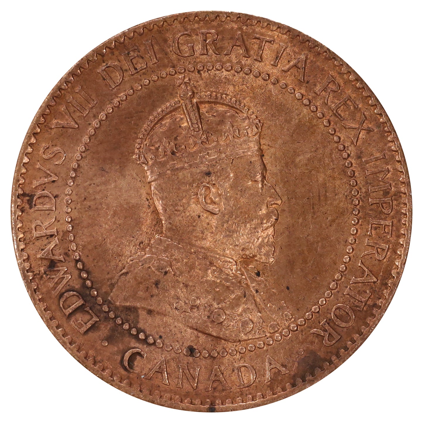 1906 Canada 1-cent Brilliant Uncirculated (MS63) Scratched, marks, or impaired