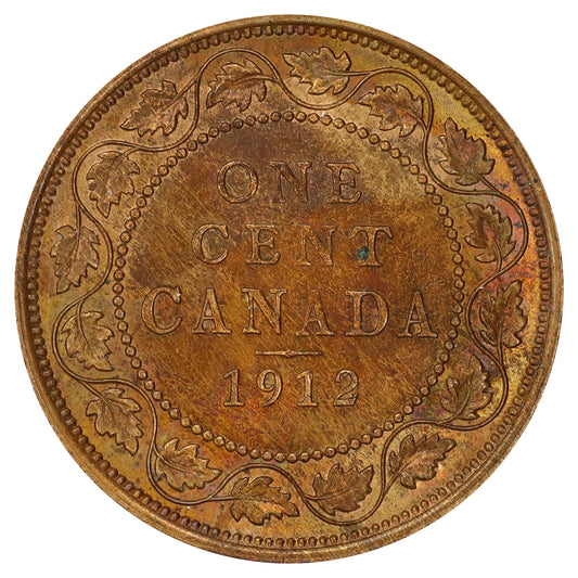 1912 Canada 1-cent AU-UNC (AU55) Scratched, marks, or impaired