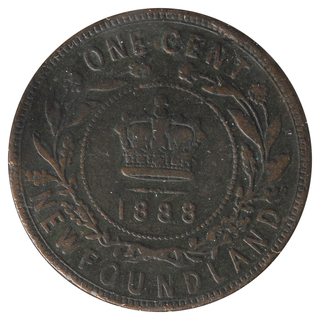 1888 Newfoundland 1-Cent Fine (F-12) Impaired