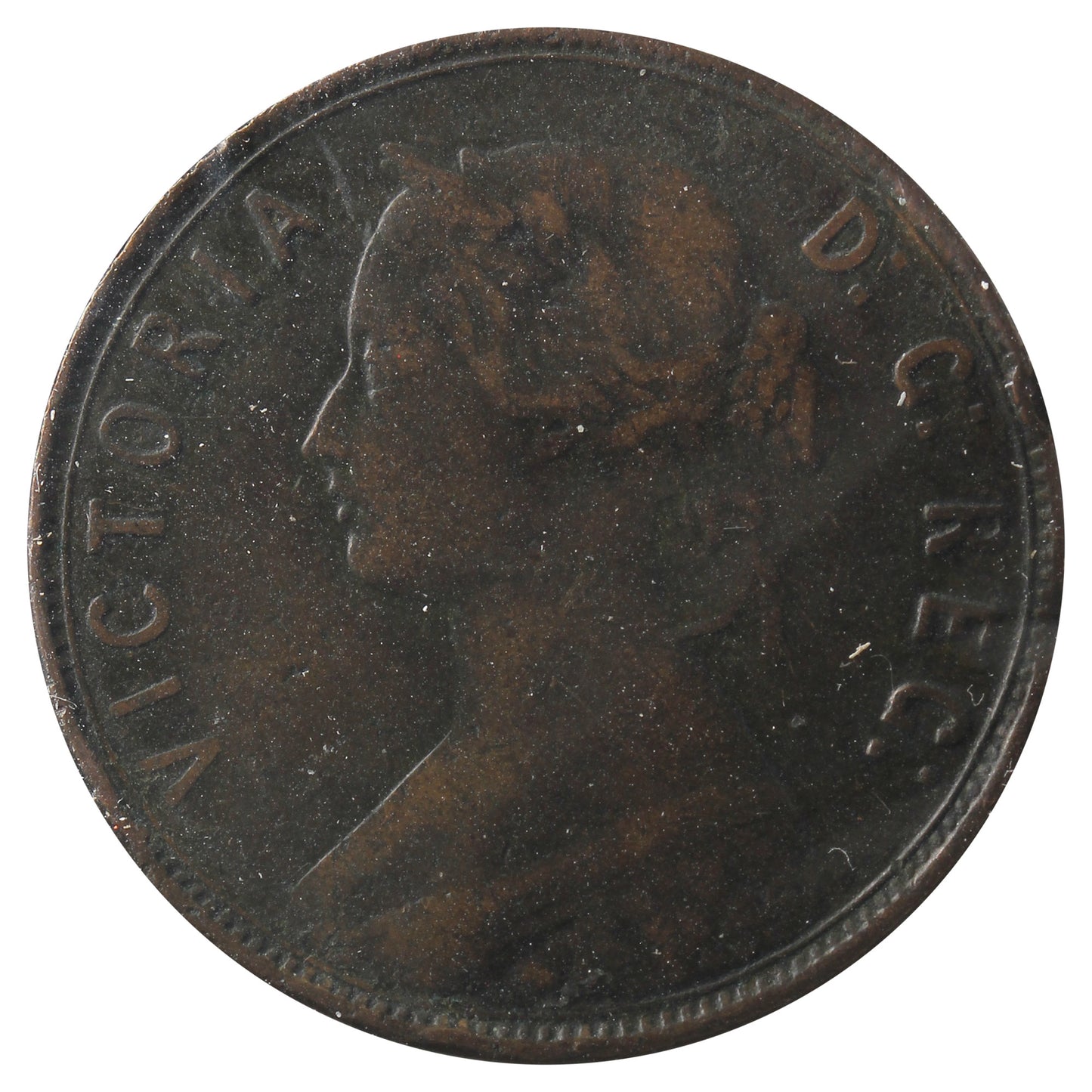 1888 Newfoundland 1-Cent Fine (F-12) Impaired