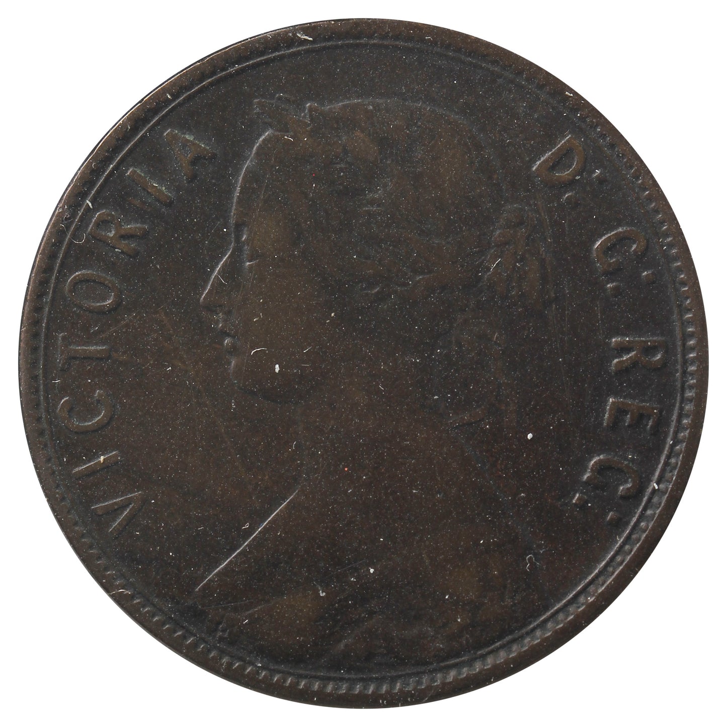 1888 Newfoundland 1-Cent F-VF (F-15) Impaired