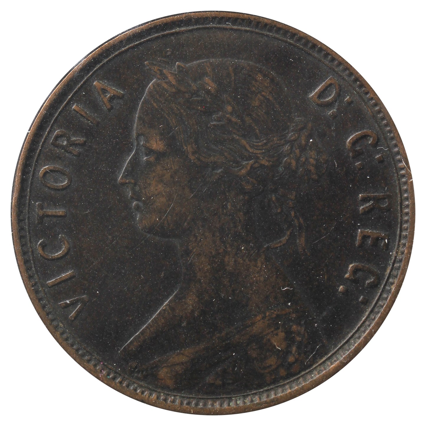 1890 Newfoundland 1-Cent VF-EF (VF-30) Mark