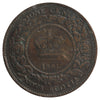 1861 Small Bud Nova Scotia 1-Cent Very Fine (VF20) Scratched, marks, or impaired