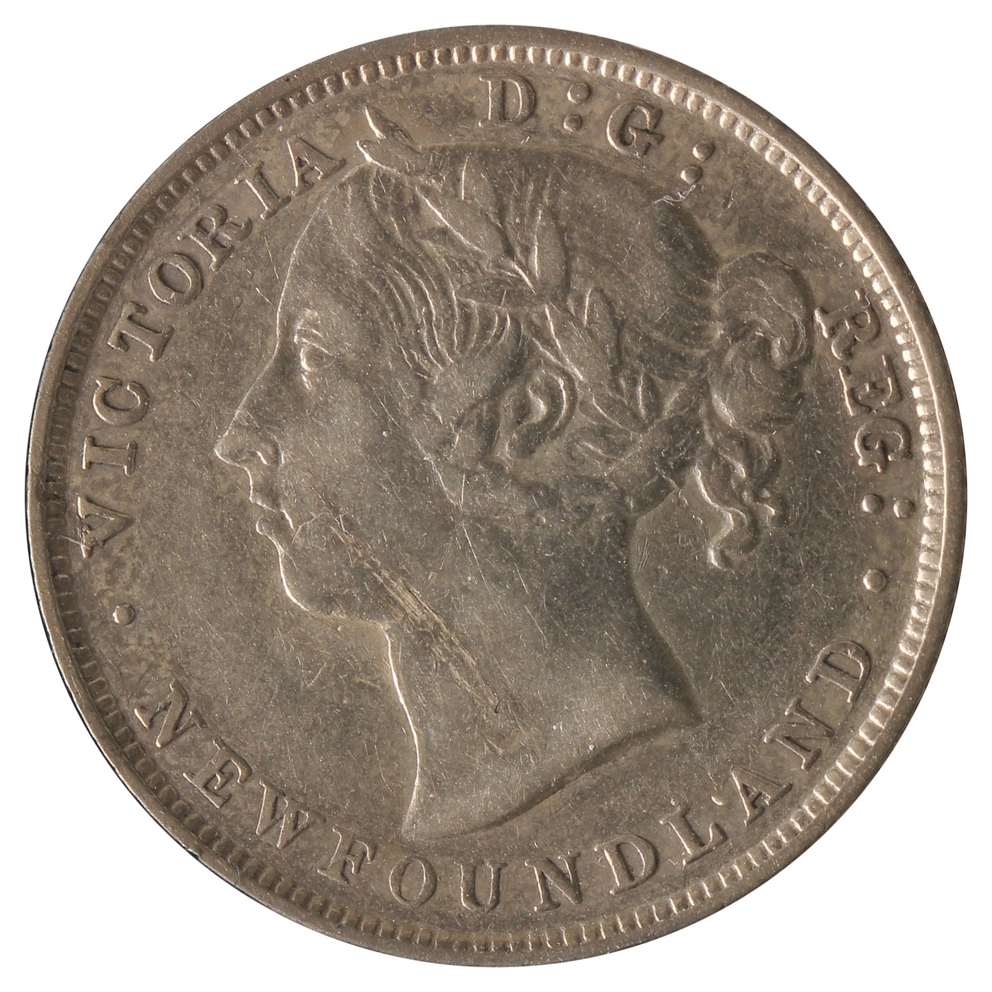 1888 Lamination Error Newfoundland 20-cents VF-EF (VF-30)