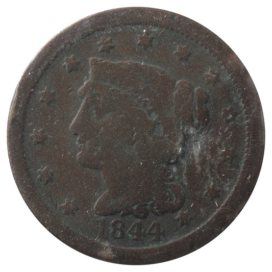 1844 USA Cent G-VG (G-6) Impaired
