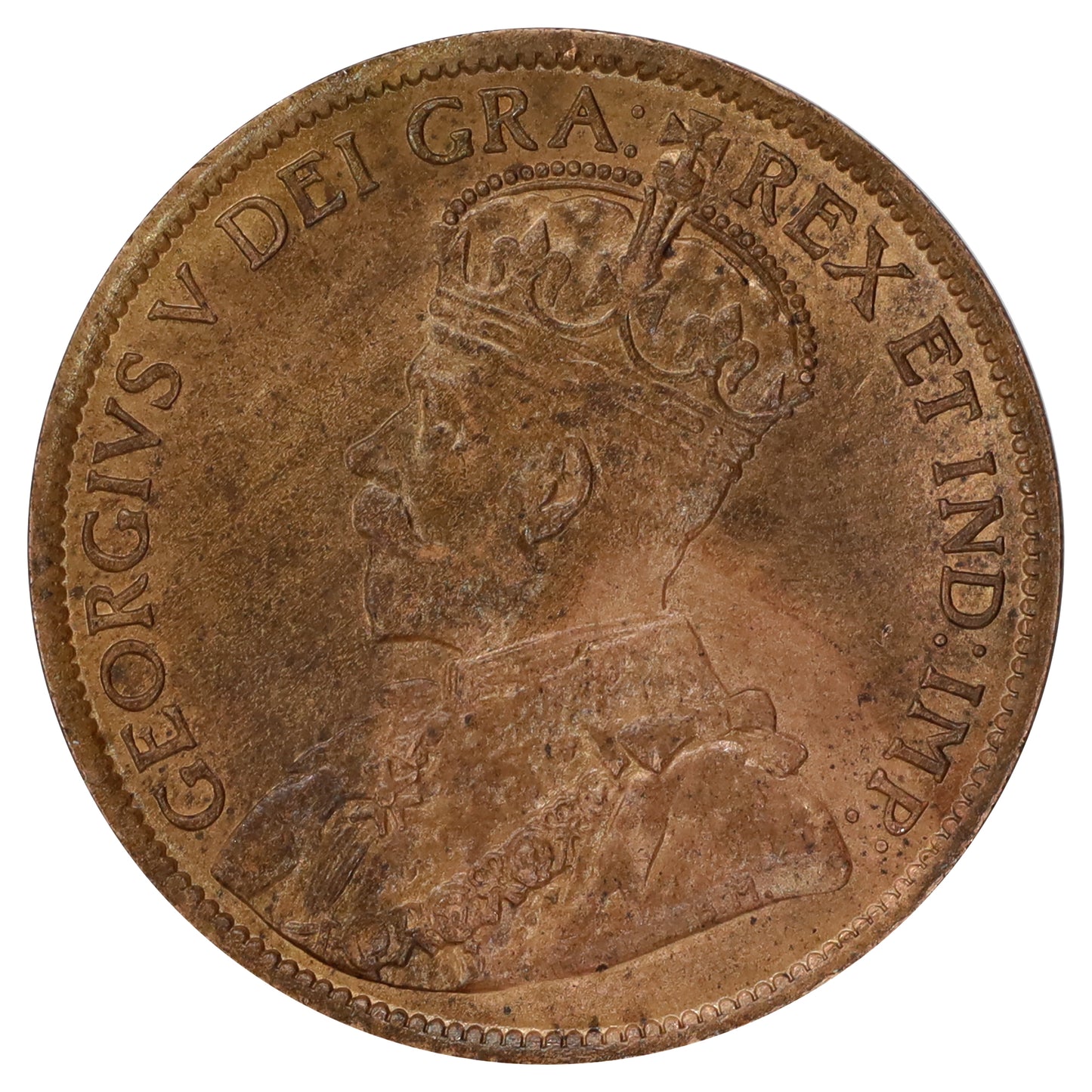 1913 Canada 1-cent Brilliant Uncirculated (MS63) Red & Brown