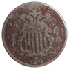 1874 USA Nickel VG-F (VG-10) Impaired