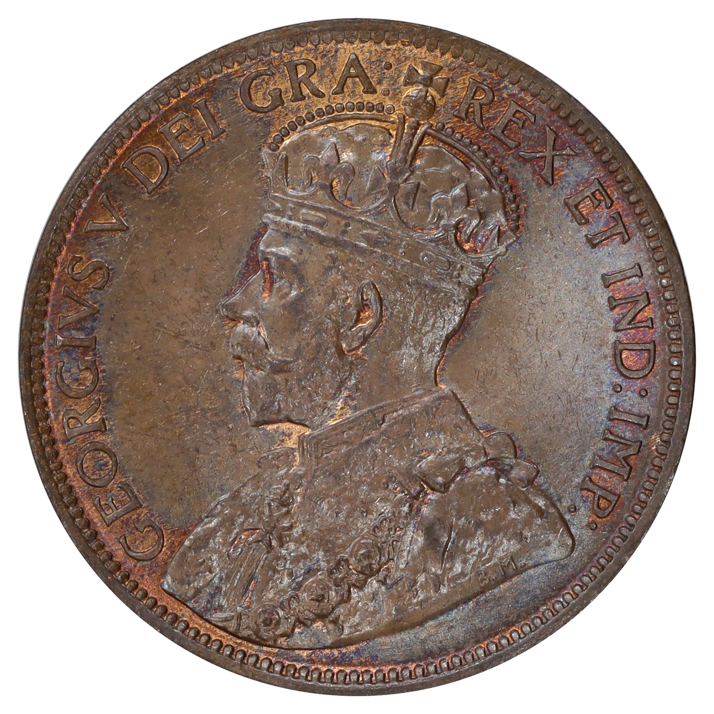 1914 Canada 1-cent Brilliant Uncirculated (MS63) Lustrous Brown