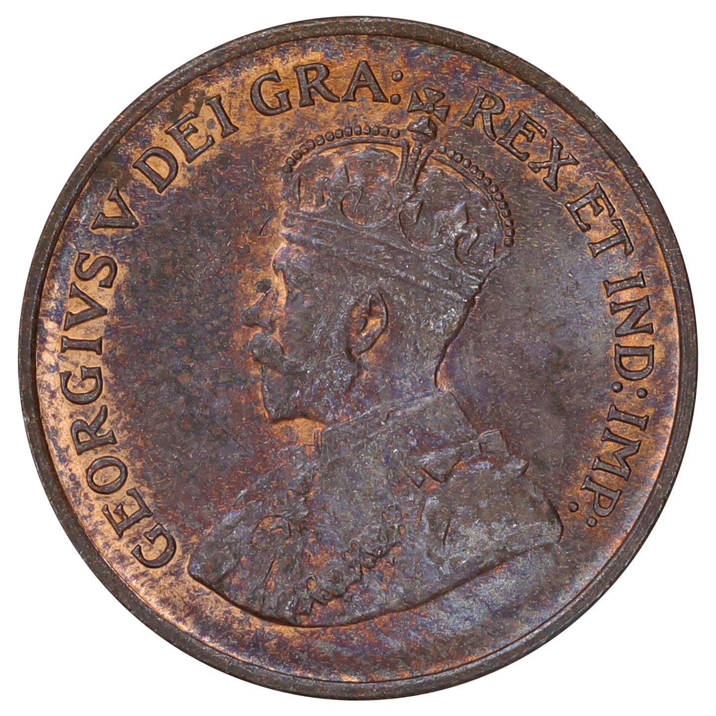 1932 Canada 1-cent Brilliant Uncirculated (MS63) Lustrous Red & Brown