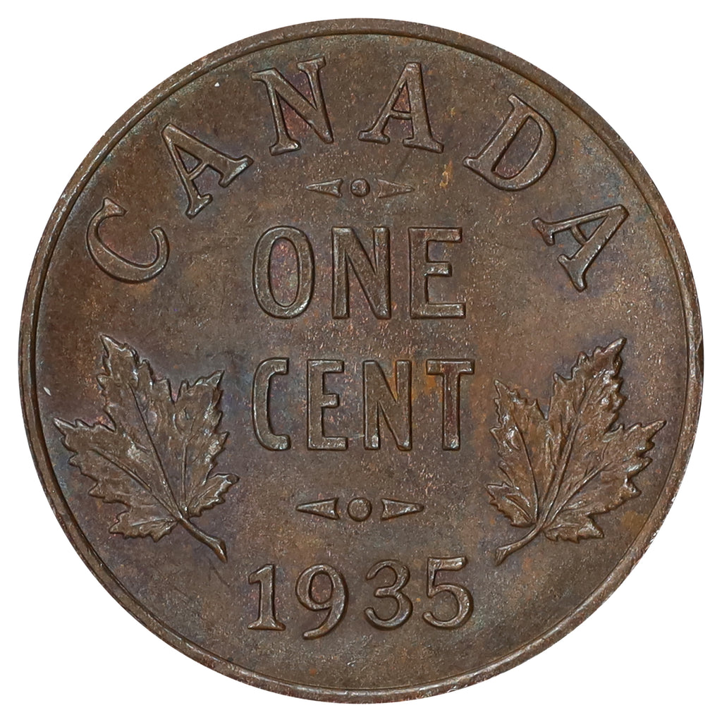 1935 Canada 1-cent Brilliant Uncirculated (MS63) Lustrous Brown