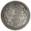 1858 Small Date Canada 5-cents (Cleaned)