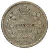 1891 Obv. 5 Canada 5-cents Good (G4) Scratched, bent, or impaired