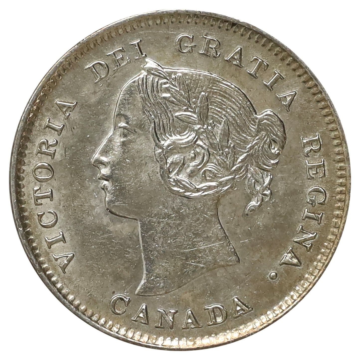 1901 Canada 5-cents AU-UNC (AU55) Scratched, marks, or impaired