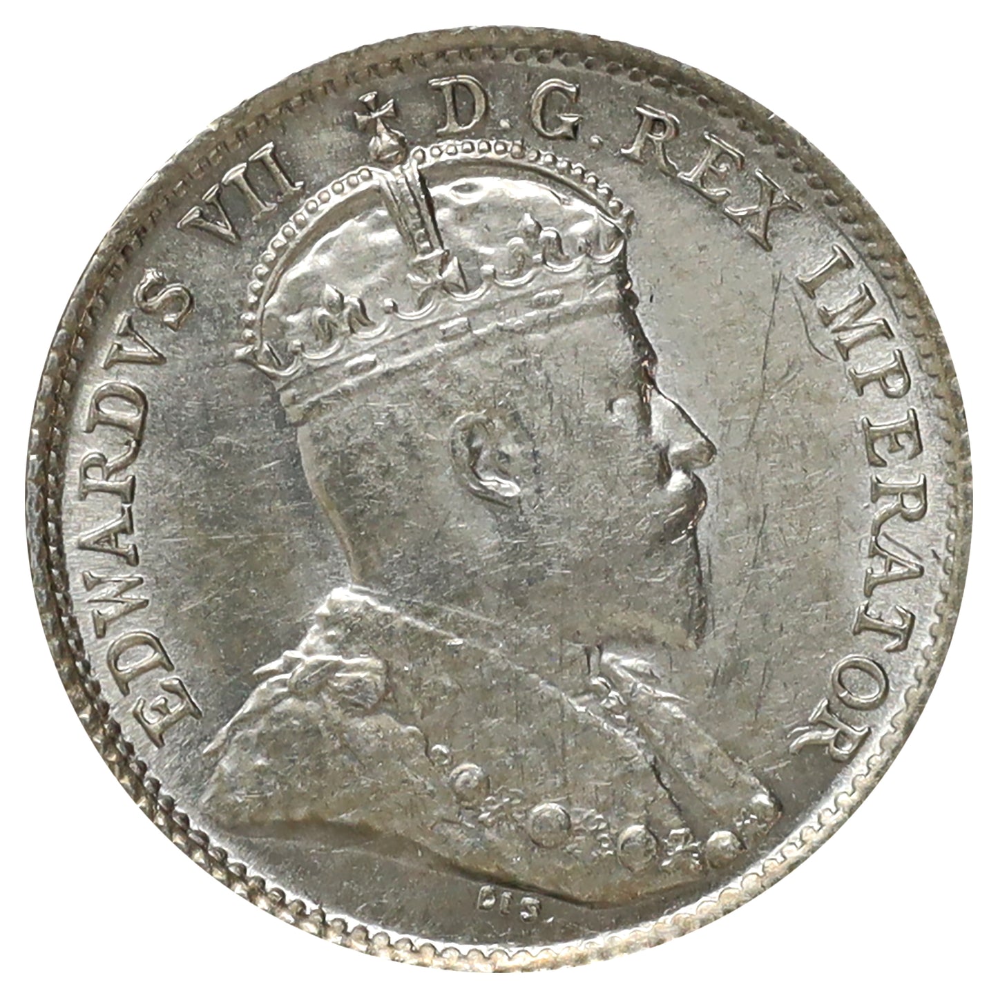 1906 Canada 5-cents AU-UNC (AU55) Scratched, marks, or impaired