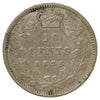 1875H Canada 10-cents F-VF (F15) Scratched, marks, or impaired