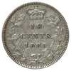 1885 Obv. 5 Canada 10-cents Very Fine (VF20) Scratched, marks, or impaired