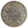 1858 Canada 10-cents Very Fine (VF20) Scratched, marks, or impaired